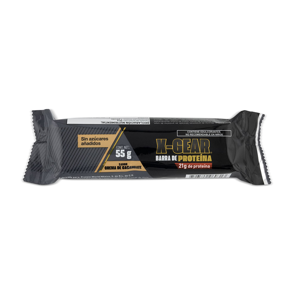 PROTEINA XGEAR BARRA CACAHUATE 55GR